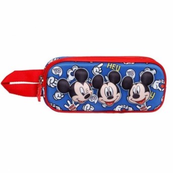 Estuche Portatodo Doble 3D Mickey Mouse Grins - Disney