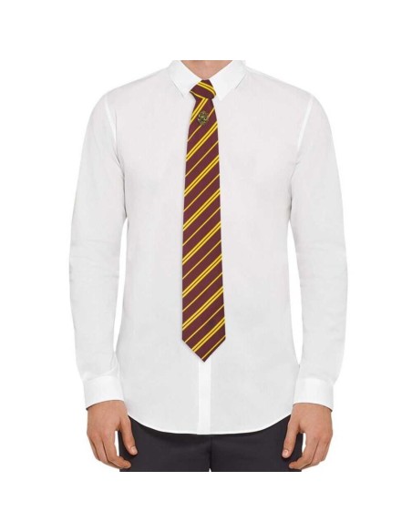 Corbata Deluxe Gryffindor Con Broche - Harry Potter