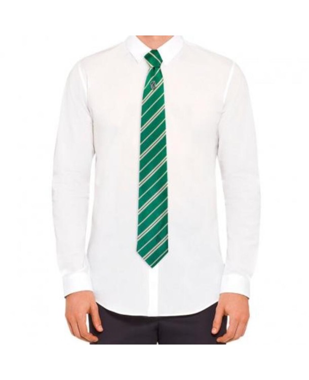 Corbata Deluxe Slytherin Con Broche - Harry Potter