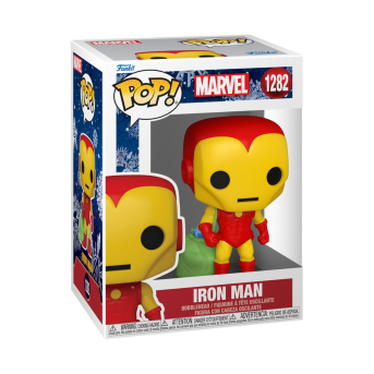Figura Funko POP! Marvel Holiday - Iron Man With a Santa Bag