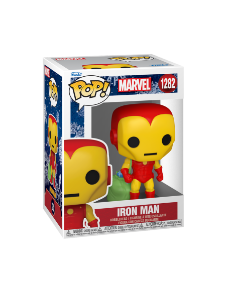 Figura Funko POP! Marvel Holiday - Iron Man With a Santa Bag