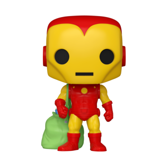 Figura Funko POP! Marvel Holiday - Iron Man With a Santa Bag
