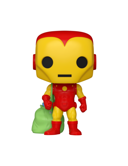 Figura Funko POP! Marvel Holiday - Iron Man With a Santa Bag