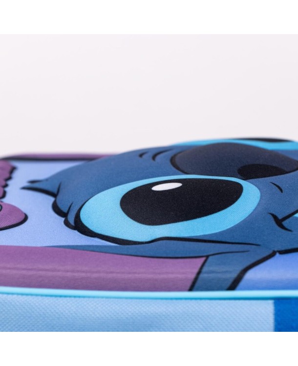Mochila Infantil Stitch 3D Azul