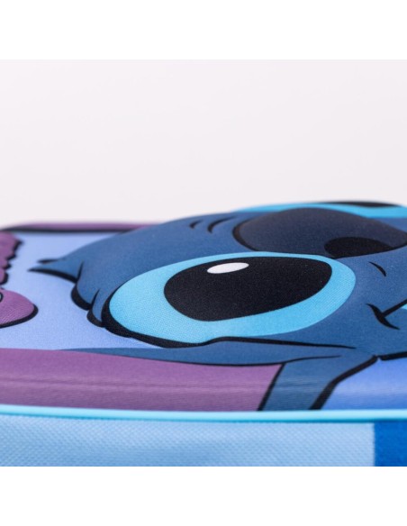 Mochila Infantil Stitch 3D Azul