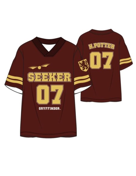 Camiseta Corta Oversize Harry Potter Winter 2023 Gryffindor