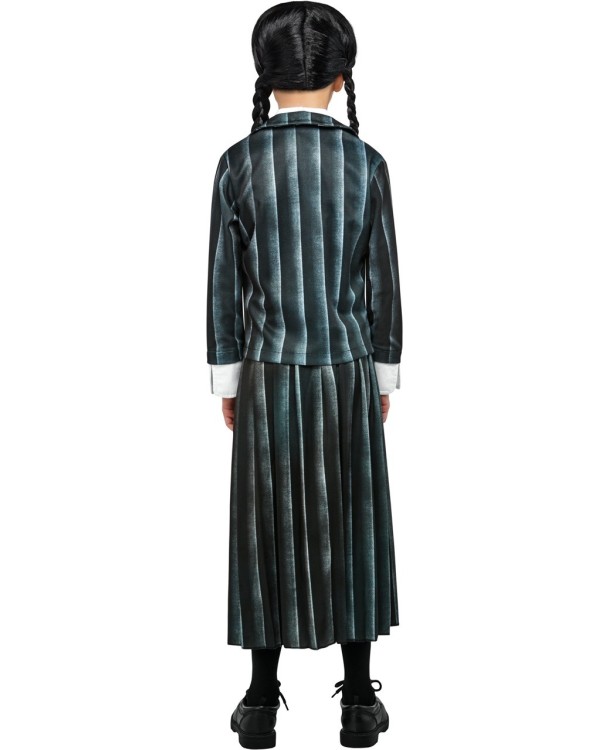 Disfraz Wednesday Uniforme Escolar Infantil