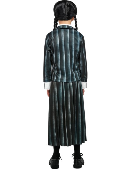 Disfraz Wednesday Uniforme Escolar Infantil