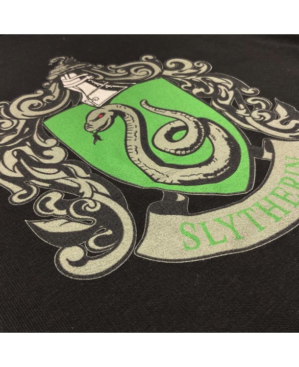 Sudadera Escudo Slytherin Negro - Harry Potter Exclusiva Espectarium