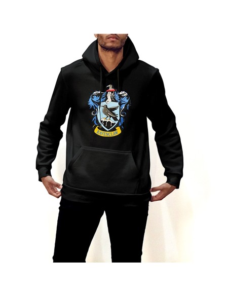 Sudadera Escudo Ravenclaw Negro - Harry Potter Exclusiva Espectarium