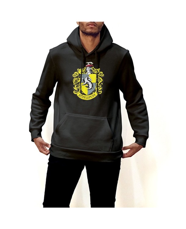 Sudadera Escudo Hufflepuff Negro - Harry Potter