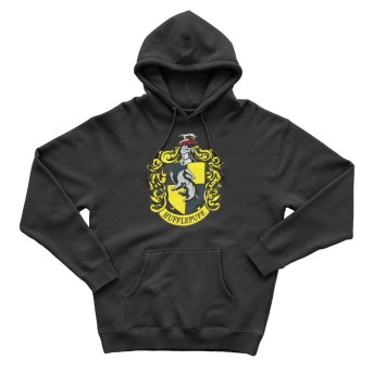 Sudadera Escudo Hufflepuff Negro - Harry Potter