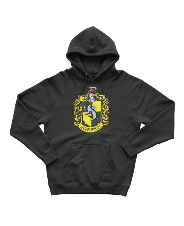Sudadera Escudo Hufflepuff Negro - Harry Potter Exclusiva Espectarium