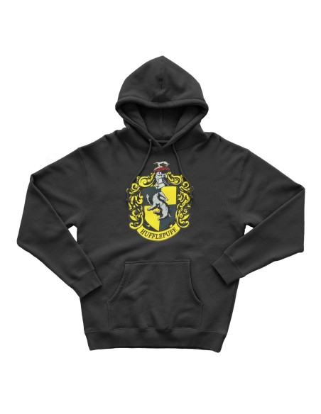 Sudadera Escudo Hufflepuff Negro - Harry Potter Exclusiva Espectarium
