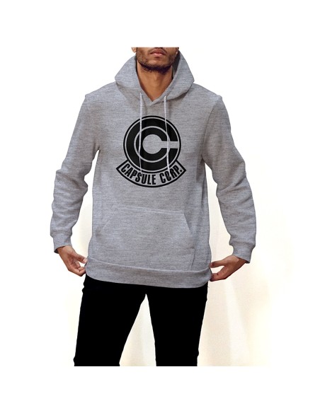 Sudadera Capsule Corp. Gris - Dragon Ball Exclusiva REINO de juguetes