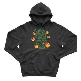 Felpa Shenron Nero - Dragon Ball Esclusiva REGNO dei giocattoli