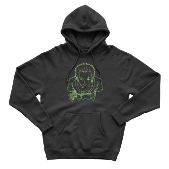 Sudadera Zoro Negro - One Piece Exclusiva REINO de juguetes