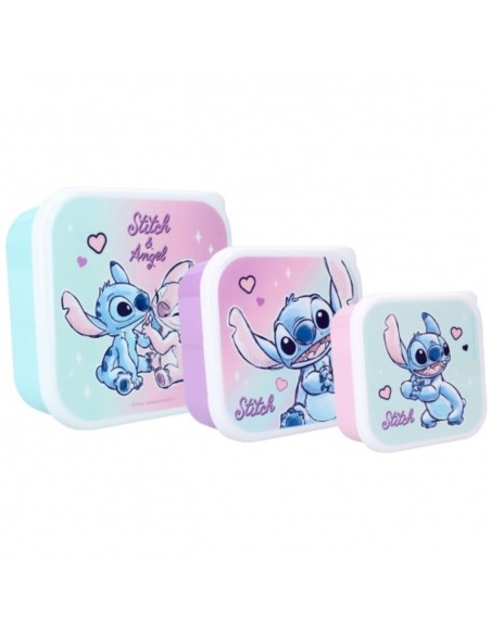 Snak Box ( 3 in 1 ) Let's Eat! - Stitch