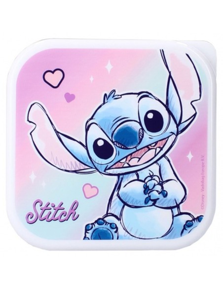 Snak Box ( 3 in 1 ) Let's Eat! - Stitch