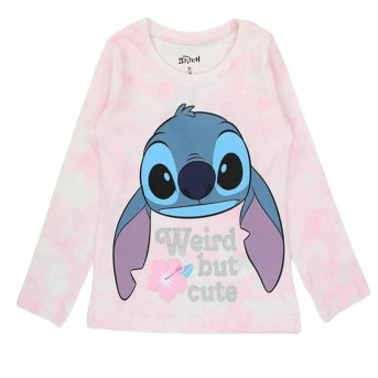 Pijama Niña en Polibag Rosa - Stitch