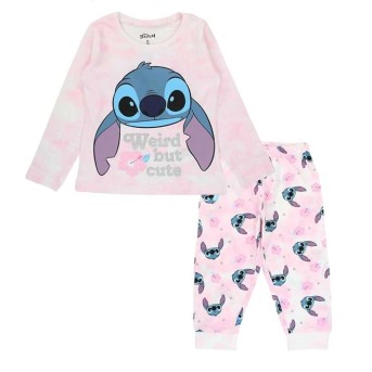 Pijama Niña en Polibag Rosa - Stitch