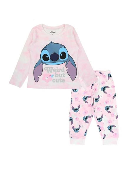 Pijama Niña en Polibag Rosa - Stitch