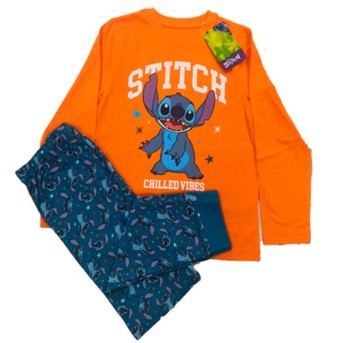 Pijma Infantil en Polibag Naranja - Lilo & Stitch