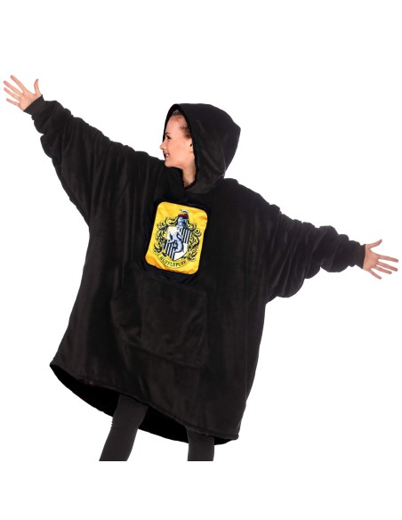 Poncho Oversize Hufflepuff Harry Potter Exclusiva REINO de juguetes