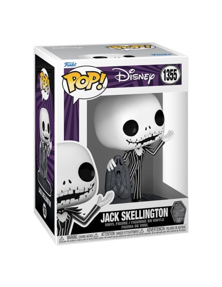 Figura Funko POP! Disney Jack Skellington con Lápida - Nightmare Before Christmas Pesadilla antes de Navidad 30 Aniversario