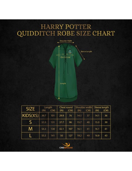 Túnica Quidditch Slytherin Personalizable