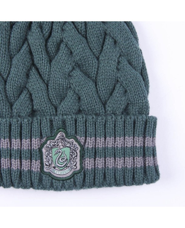 Gorro Tricot Pompom Winter Slytherin - Harry Potter