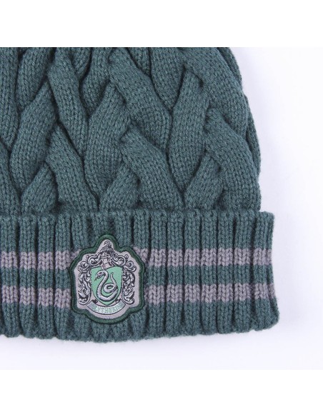 Gorro Tricot Pompom Winter Slytherin - Harry Potter