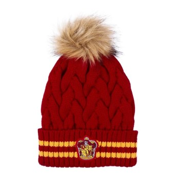 Gorro Tricot Pompom Winter Gryffindor - Harry Potter
