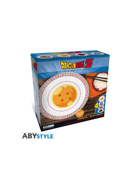 set-4-platos-emblemas-dragon-ball