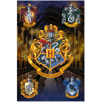 Poster Harry Potter Escudos Hogwarts