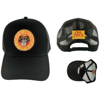 Gorra One Piece Trucker Luffy Negra