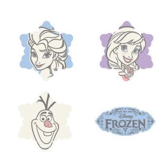 Goma de borrar 4 pcs Frozen 2