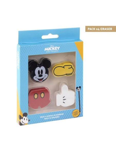 Goma de Borrar Pack x4 Mickey Mouse Back To School