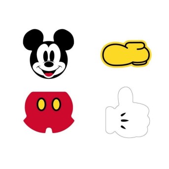 Goma de Borrar Pack x4 Mickey Mouse Back To School