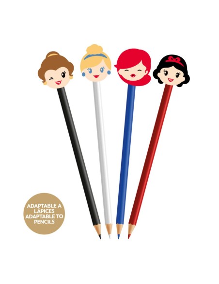 Pack 4 Princesas Goma de Borrar Disney