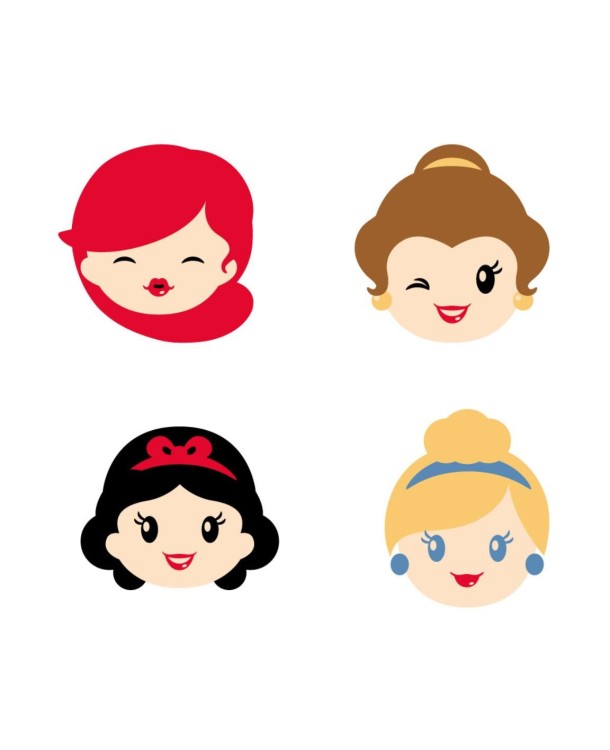 Pack 4 Princesas Goma de Borrar Disney