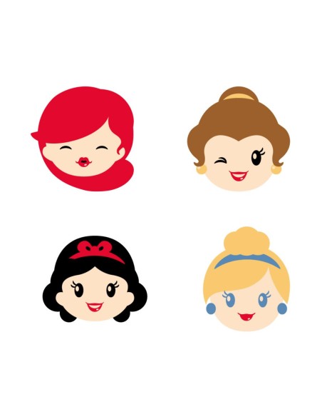 Pack 4 Princesas Goma de Borrar Disney