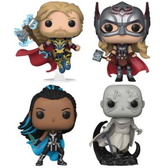 Figura Funko Pop! Pack 4 Thor / MightyThor / Valkyrie  /Gorr