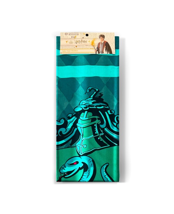 Toalla de Microfibra Harry Potter - Slytherin Exclusiva REINO de juguetes