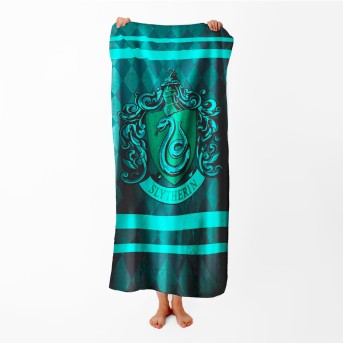 Toalla de Microfibra Harry Potter - Slytherin Exclusiva REINO de juguetes