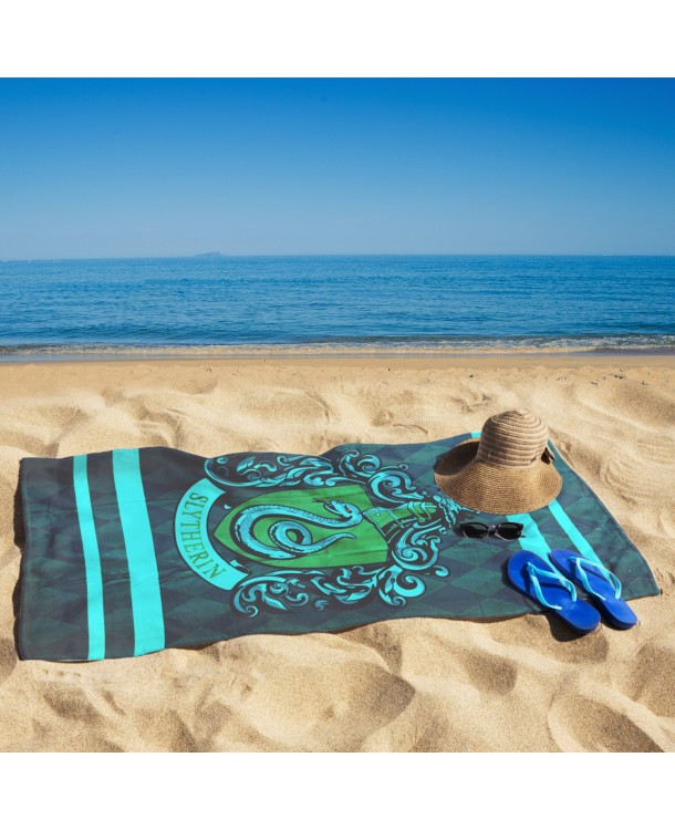 Toalla de Microfibra Harry Potter - Slytherin Exclusiva REINO de juguetes