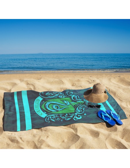 Toalla de Microfibra Harry Potter - Slytherin Exclusiva REINO de juguetes