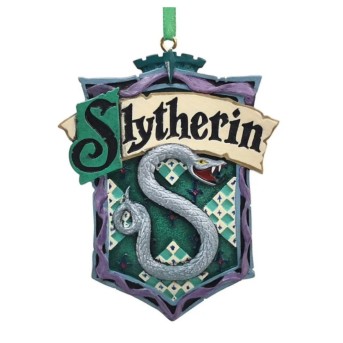 ADORNO NAVIDAD ESCUDO SLYTHERIN