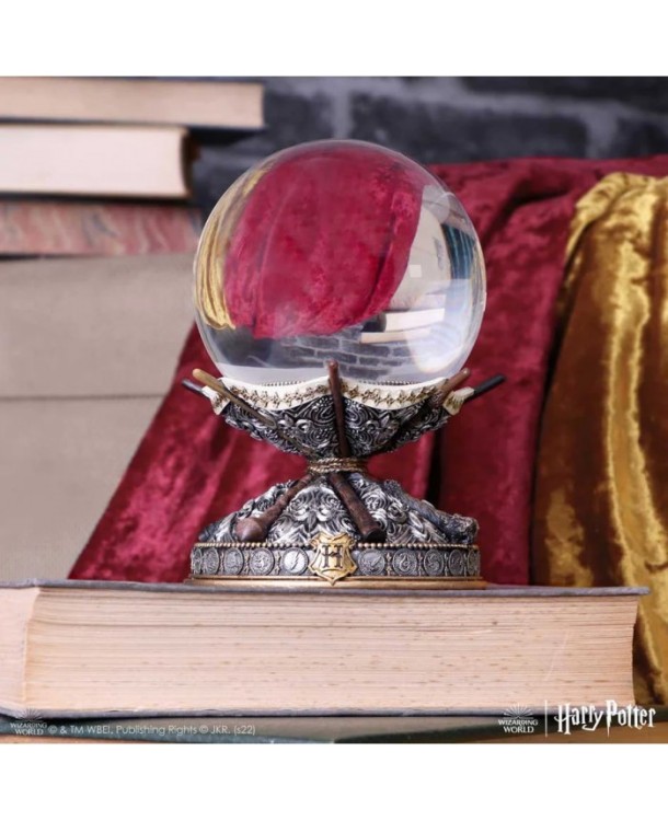 BOLA DE CRISTAL CON SOPORTE HECHO DE VARITAS