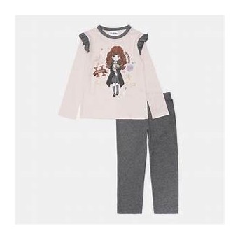 PIJAMA LARGO INFANTIL 6 AÑOS HODWARTS HARRY POTTER